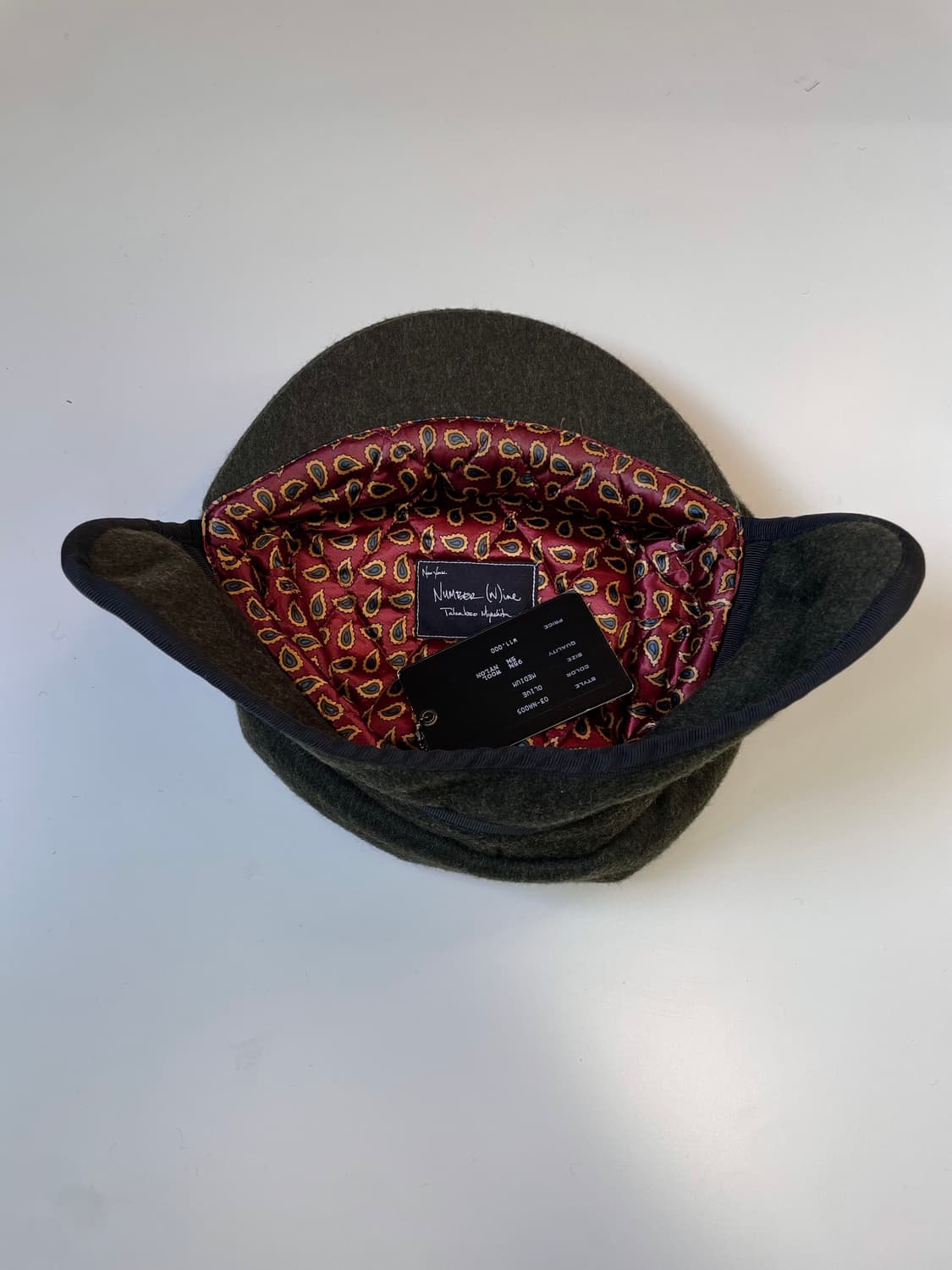 넘버나인 03AW 파일럿 햇 상품이미지6