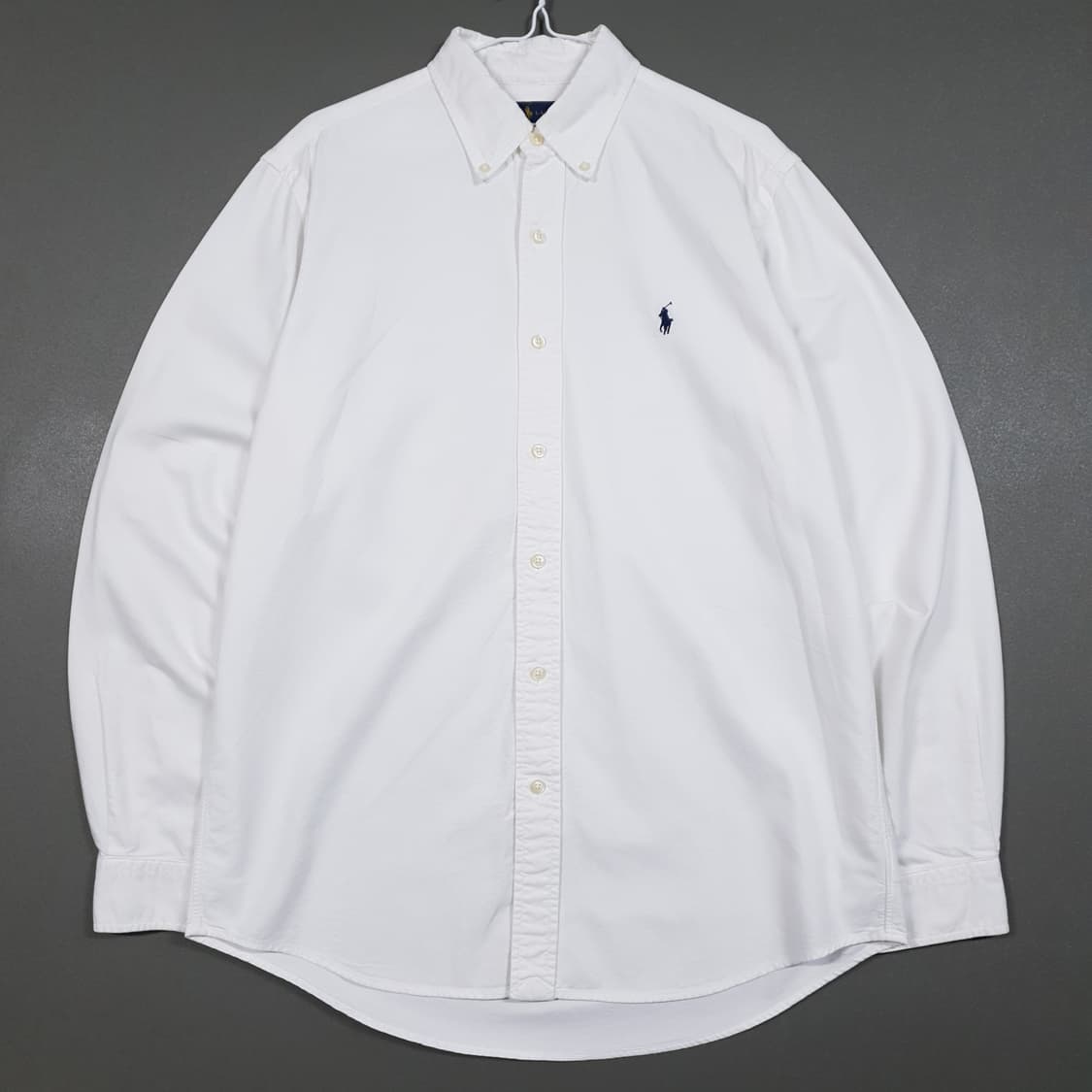 실측 XL) 폴로 랄프로렌 신형 포니 옥스포드 화이트 셔츠 남방 클래식핏 상품이미지1