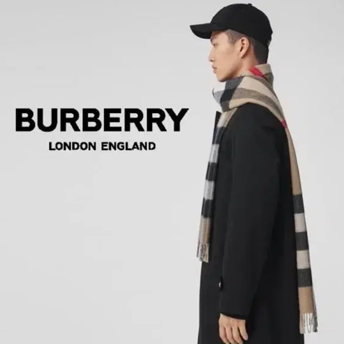 [정품] BURBERRY 버버리 리버서블 체크 모노그램 캐시미어 머플러 상품이미지4