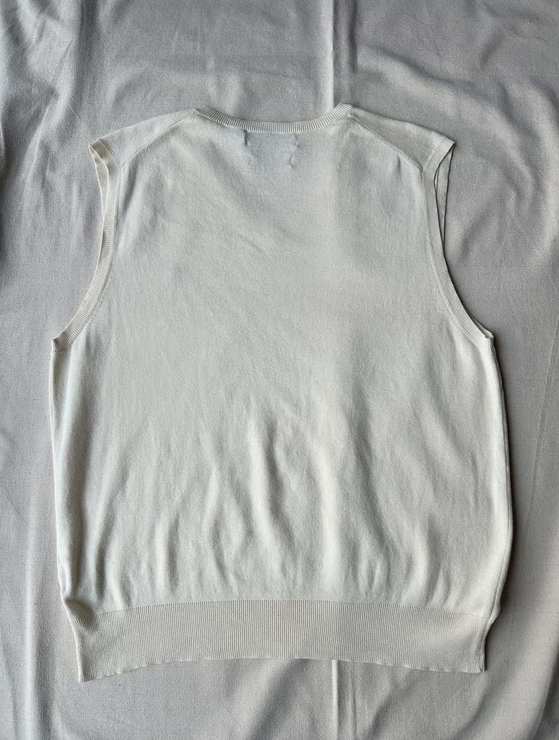 폴로 랄프로렌 피마코튼 니트 베스트 아이보리 L 상품이미지4