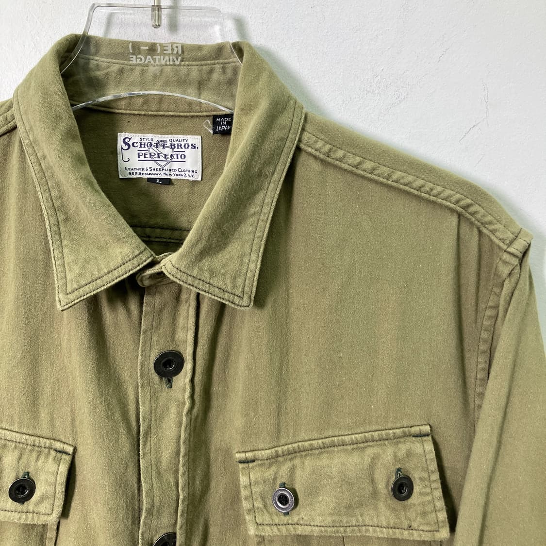 Schott 쇼트 퍼티그 유틸리티 셔츠 자켓 L 상품이미지4