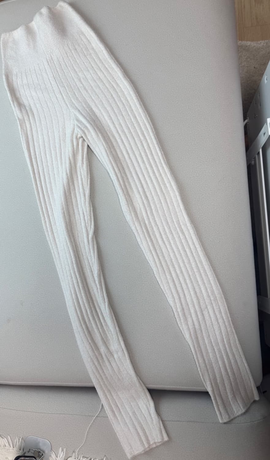 gelato pique 니트 레깅스 화이트 상품이미지1