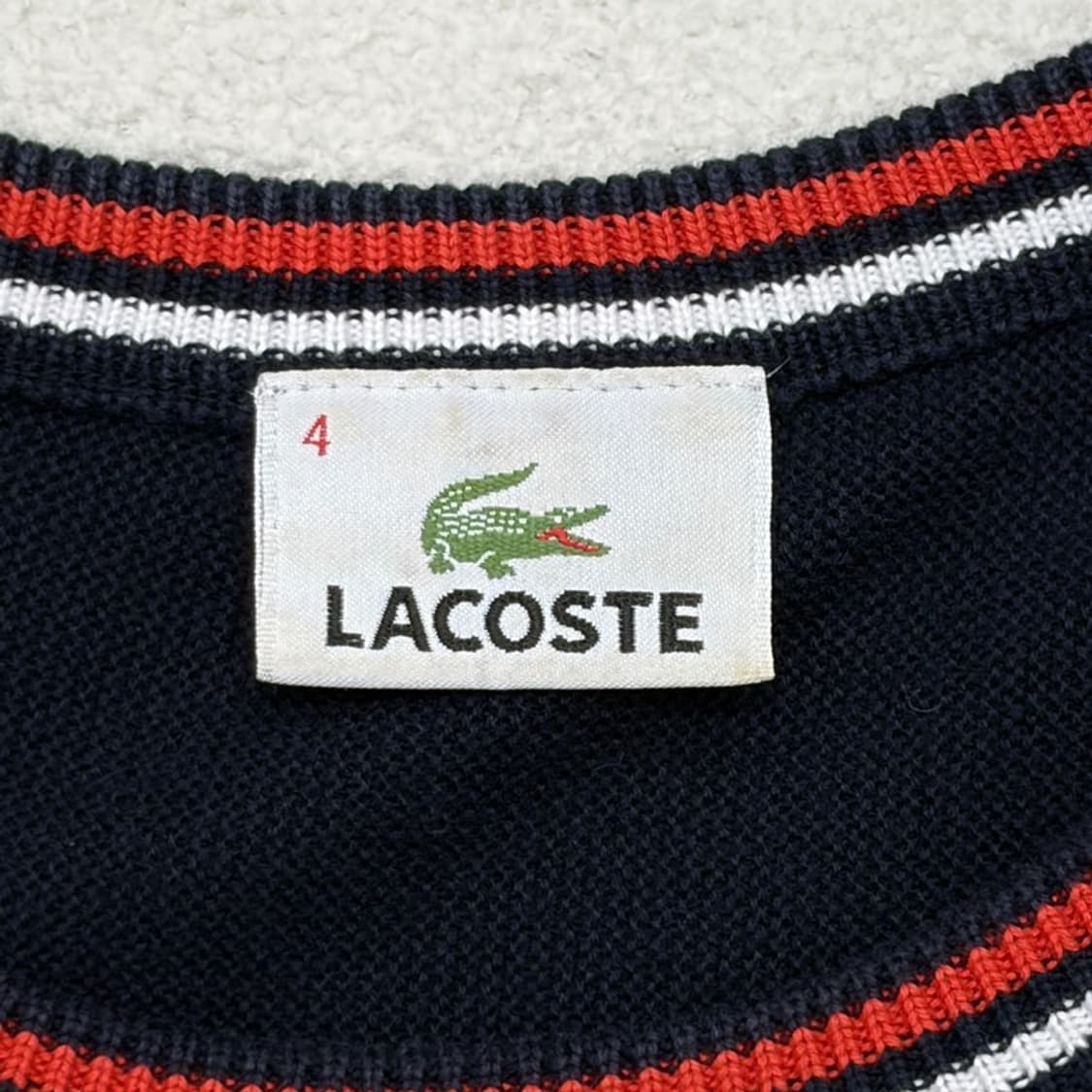 LACOSTE 코튼 크루넥 니트 4 상품이미지5