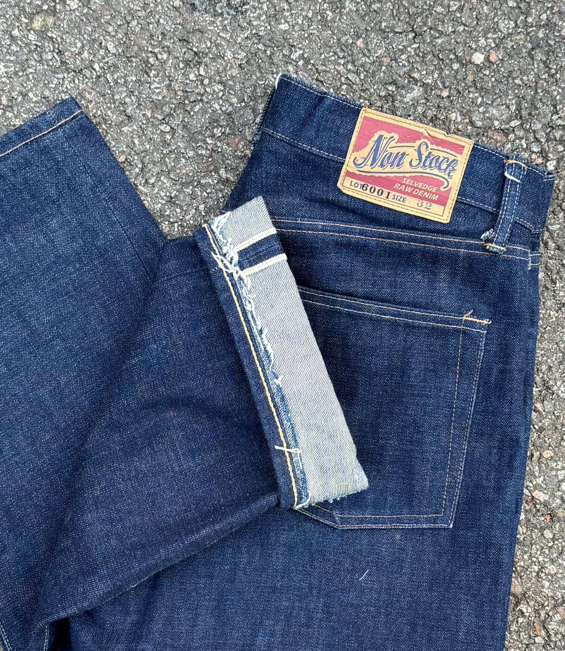 브론슨 논스탁 셀비지 로우 데님 팬츠 (Lot 6001) 상품이미지1