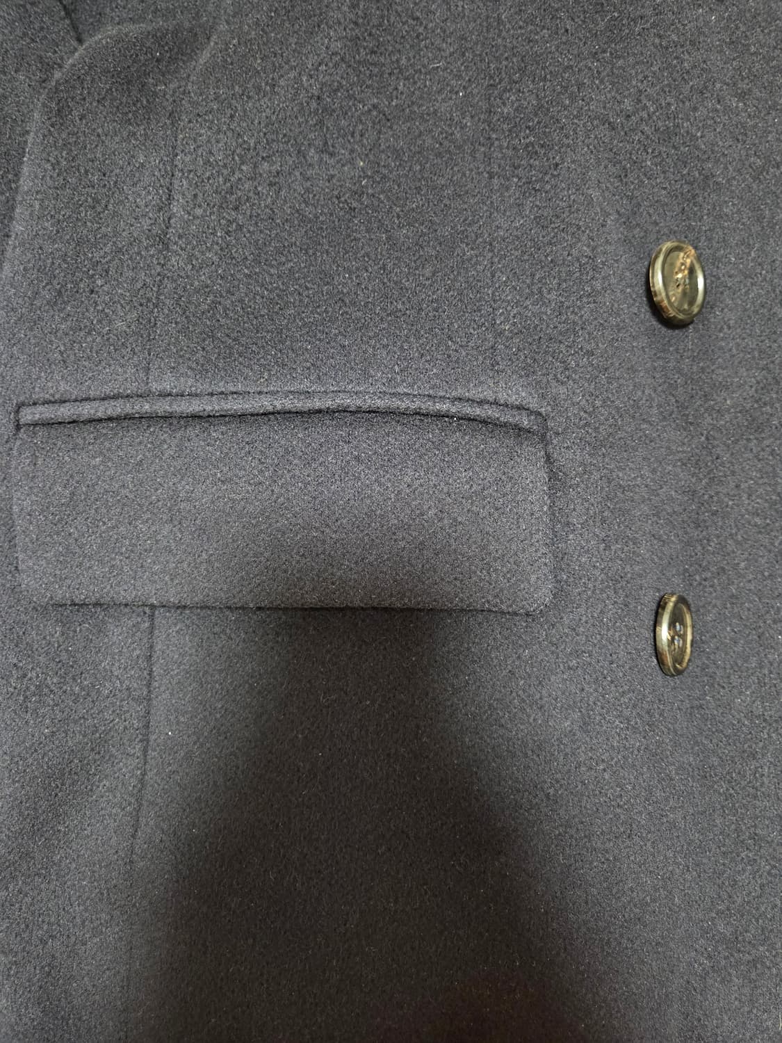 솔리드옴므 네이비 더블 브레스티드 코트 상품이미지8