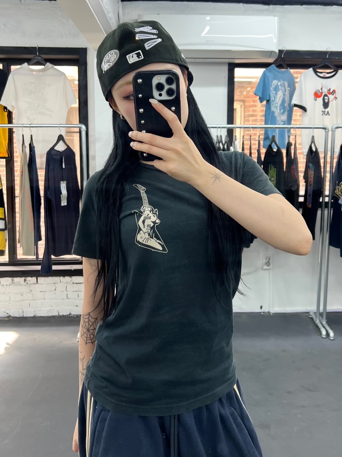 히스테릭 글래머 기타걸 티셔츠 상품이미지2