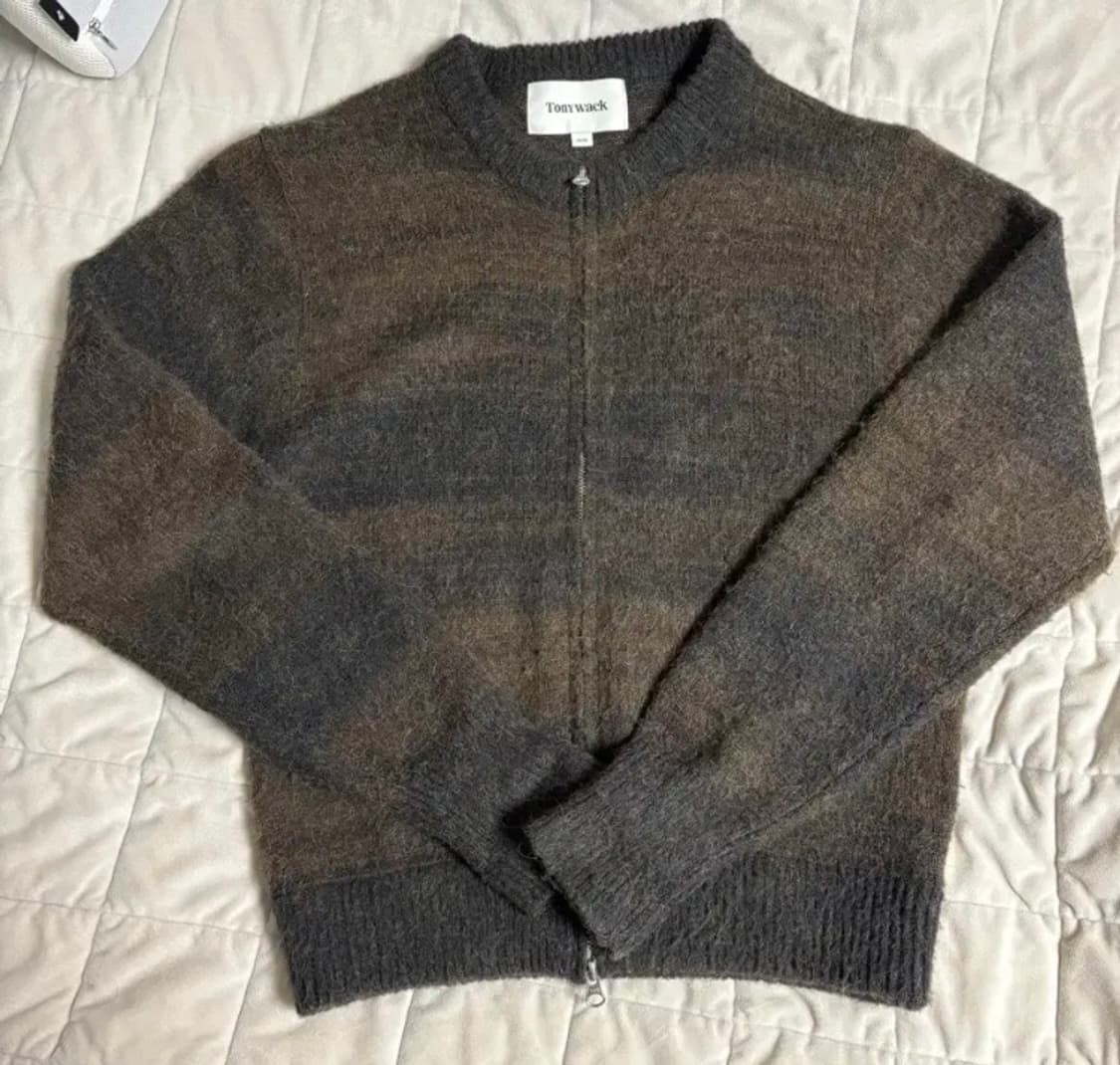 토니웩 알파카 모헤어 집업 니트 상품이미지2