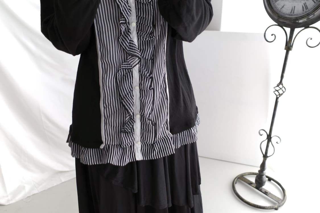 stripe frill long sleeve 상품이미지6