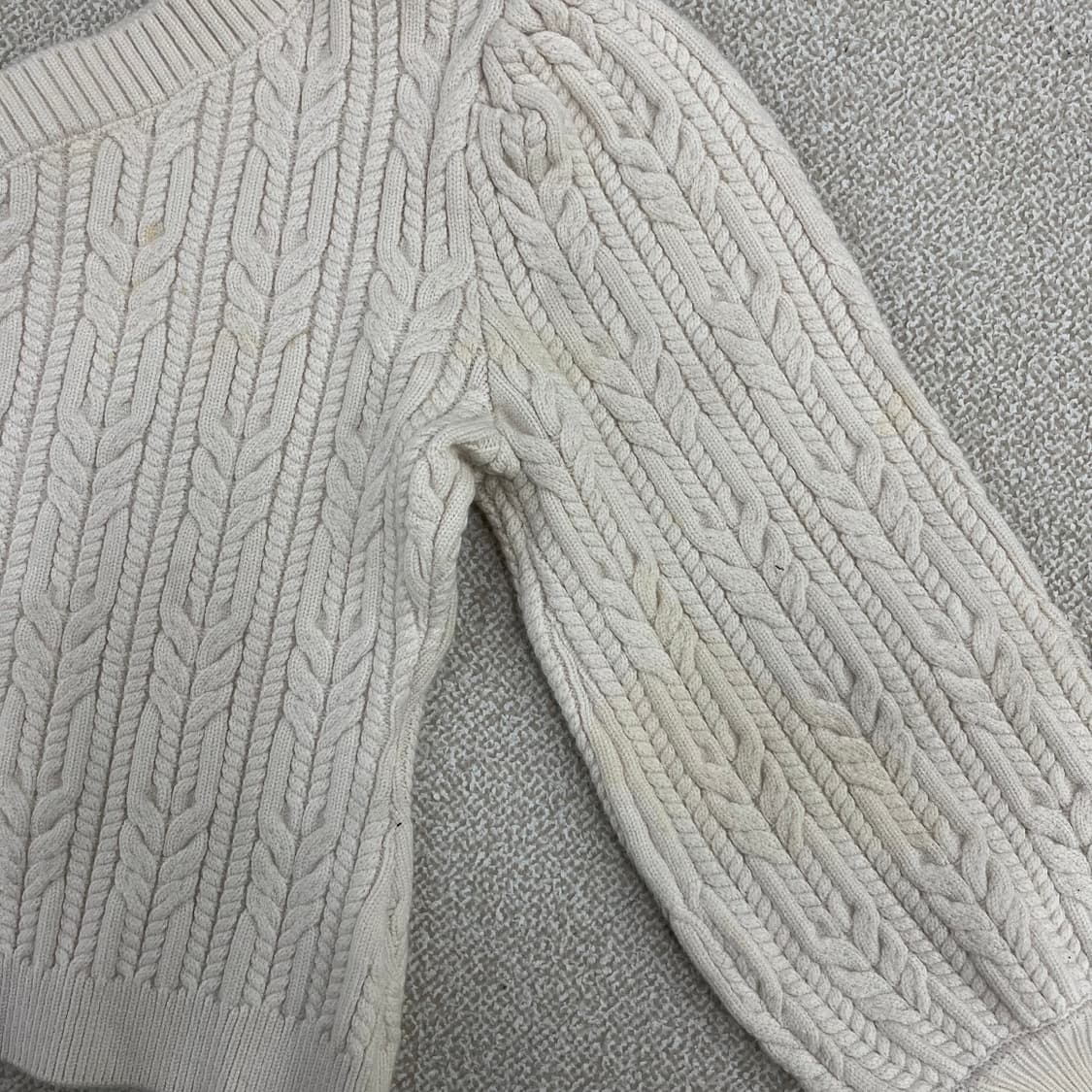 [S] 새상품 자라 원숄더 케이블 니트 스웨터 0119M1 상품이미지6
