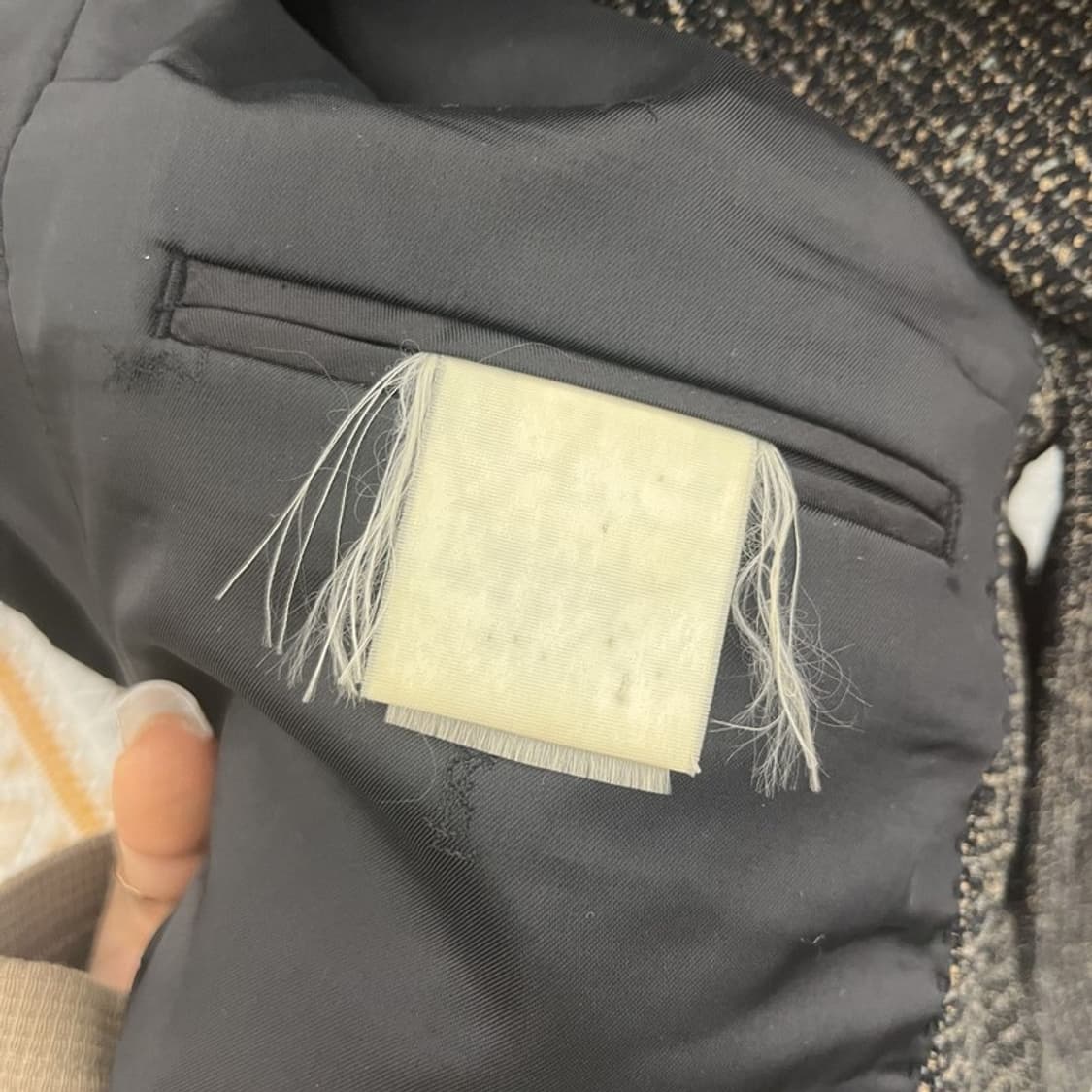 입생로랑 모던시크 헤링본 트위드 블레이저 자켓 100 C10802 상품이미지7