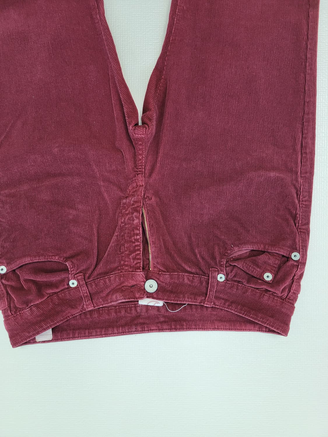 자라 ZARA 남자 코듀로이 바지 33 버건디 상품이미지4