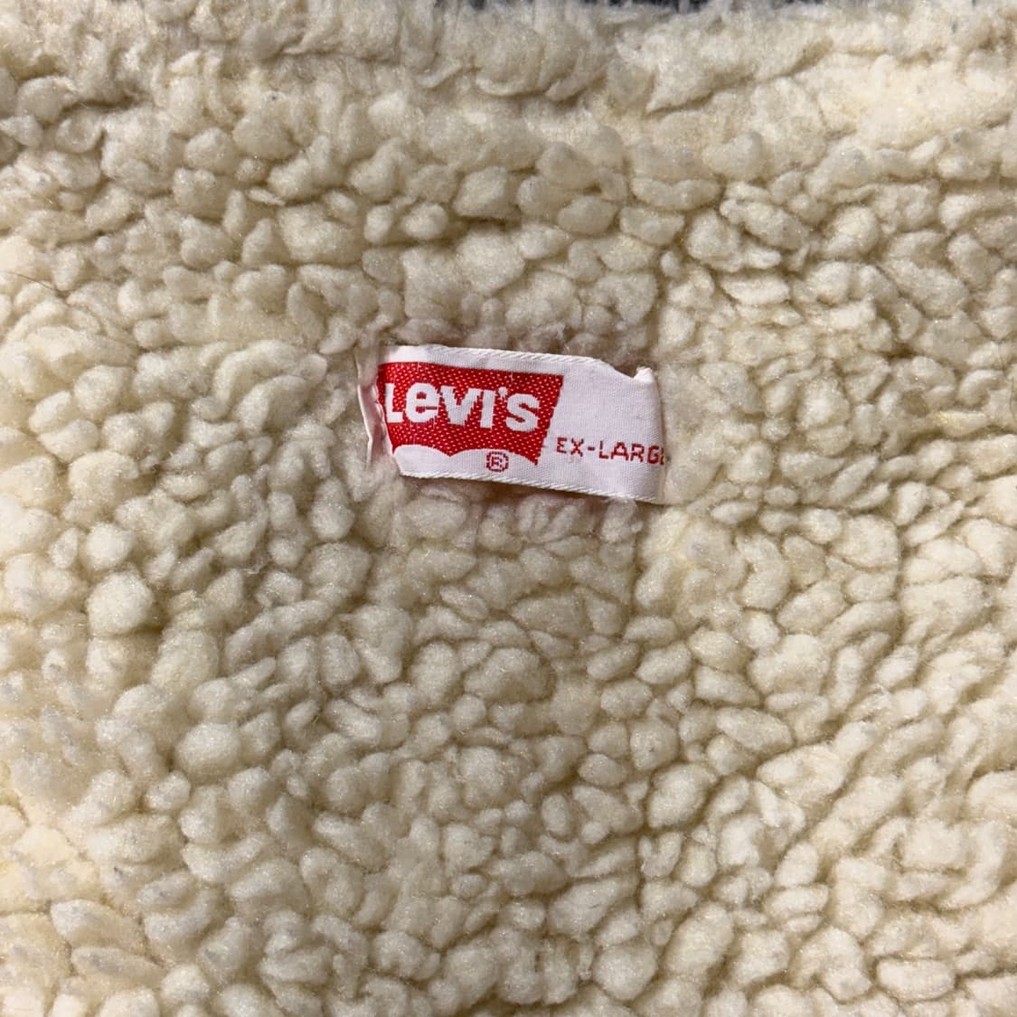 70s USA 리바이스 데님 쉐르파 베스트 (old-8534) 상품이미지3