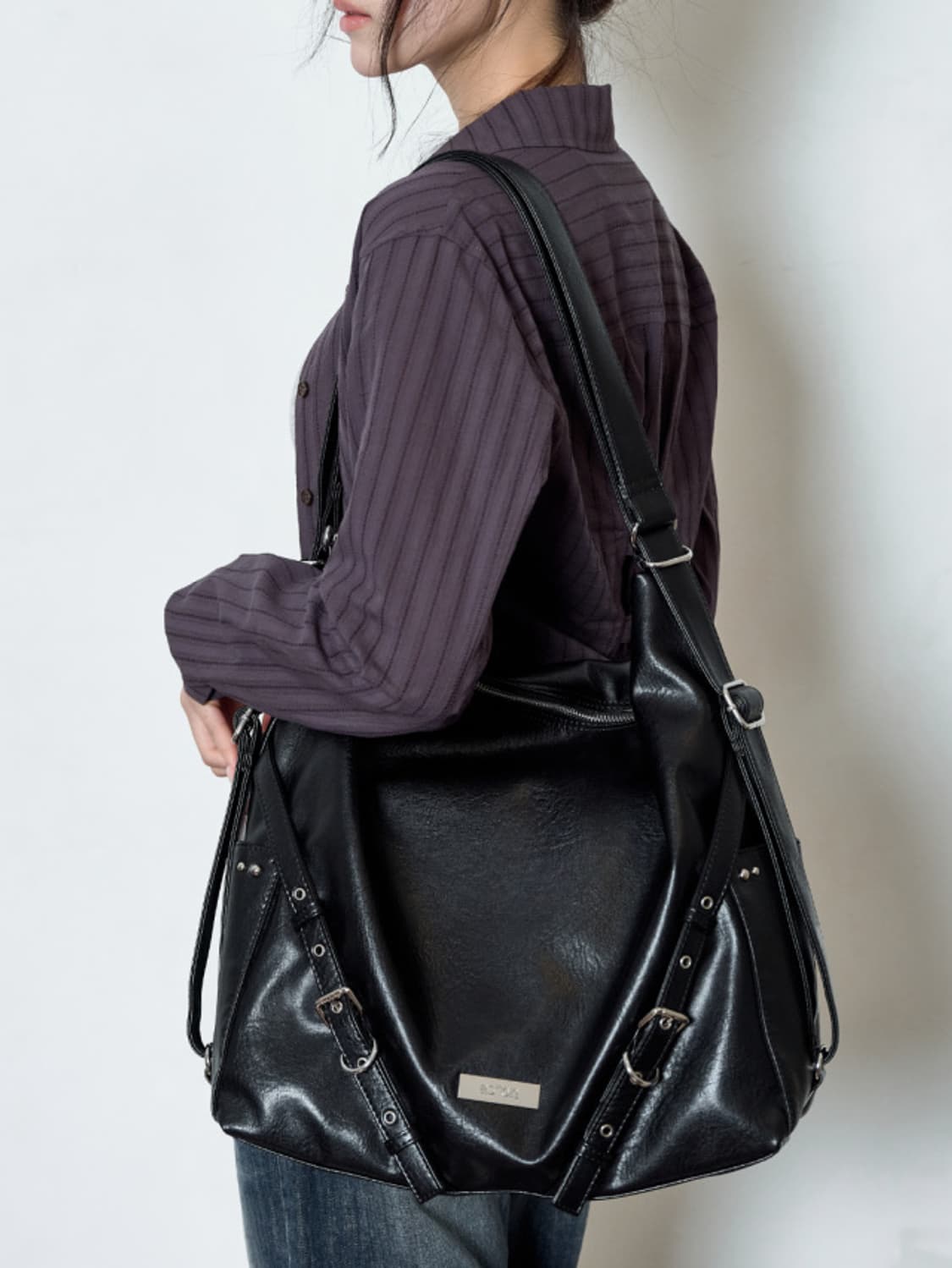 애즈온 DAY DUAL BAG / 데이 듀얼백 블랙 상품이미지6