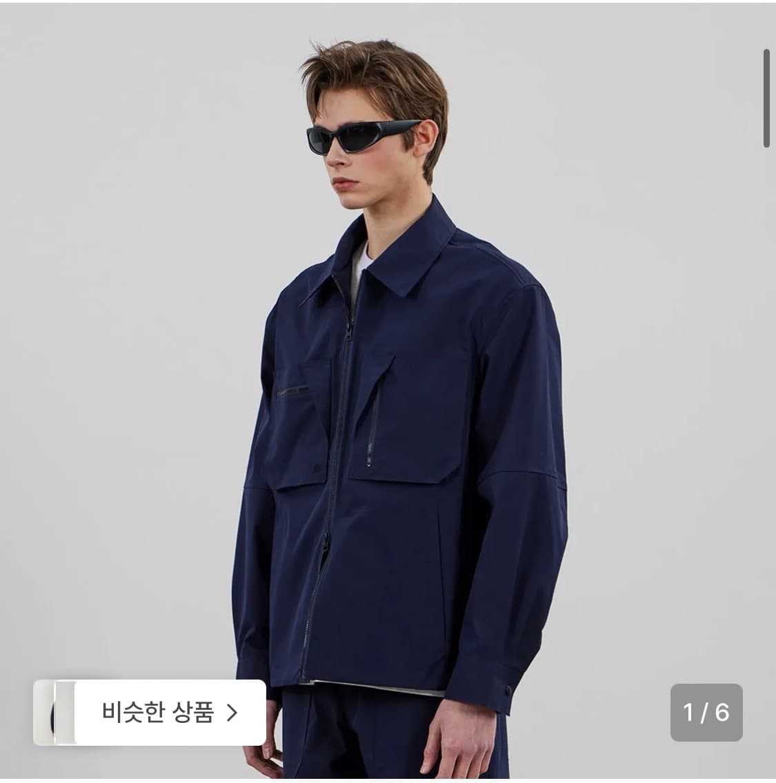 칼라파타르 코튼 나일론 자켓 네이비 L 상품이미지6