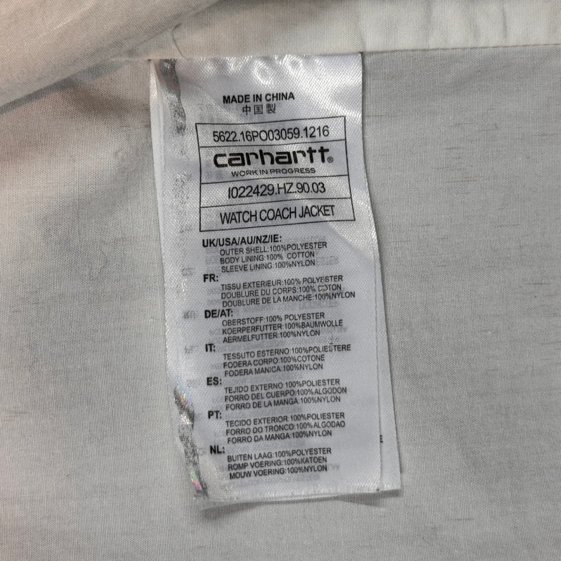 S) 칼하트 WIP 브라운 코치 자켓 상품이미지8