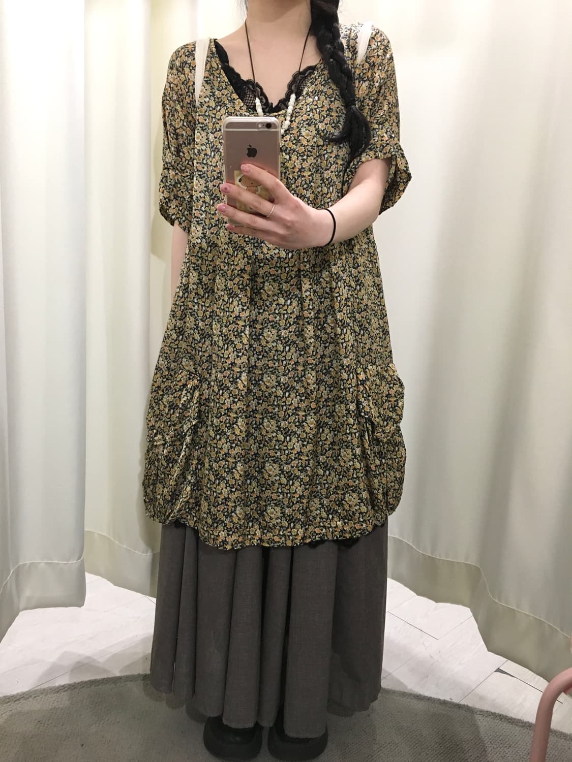 chacol brown mori skirt 상품이미지6