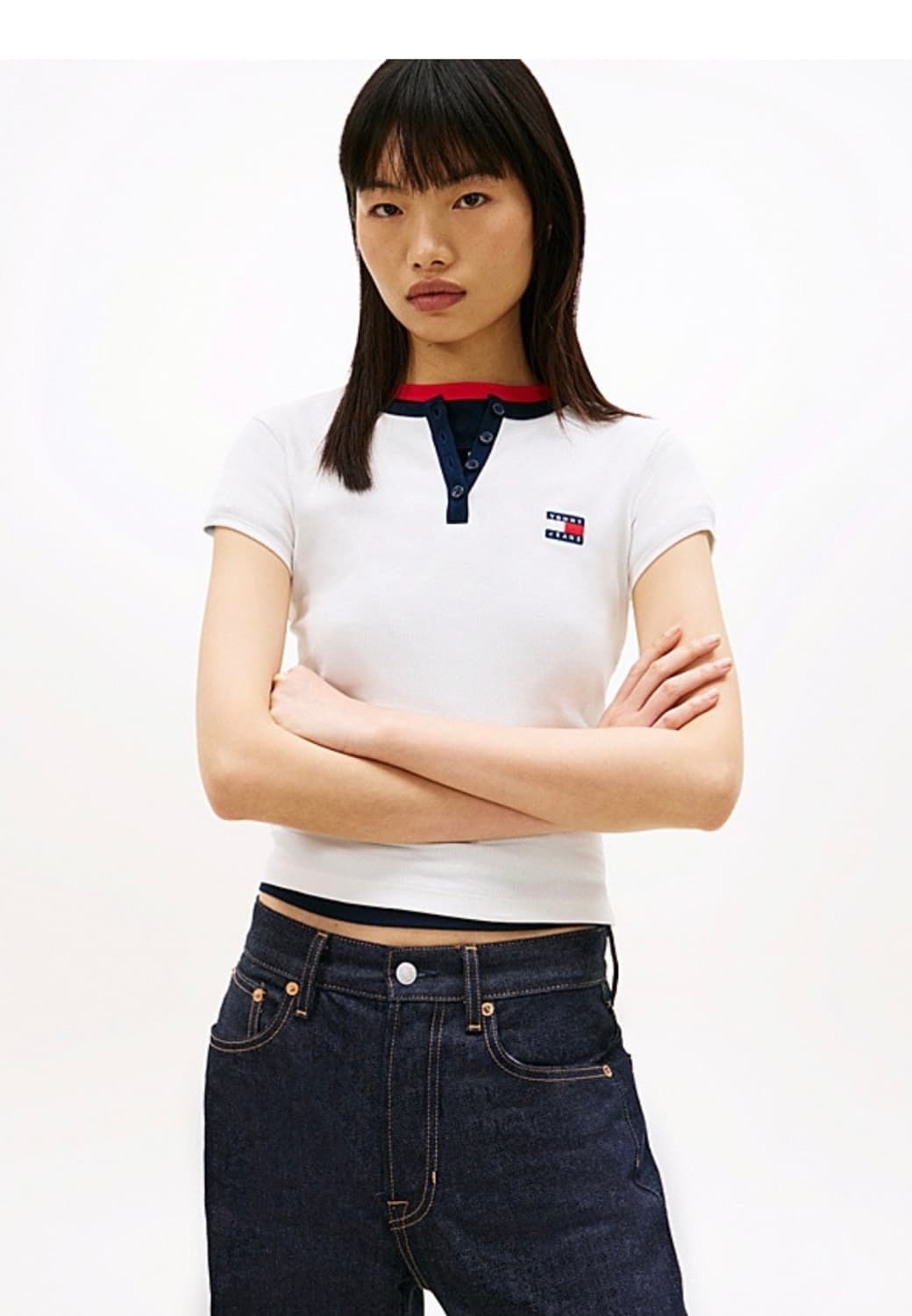 타미진스 헨리넥 반팔 셔츠 단추티 빈티지 아디다스 폴로 상품이미지2