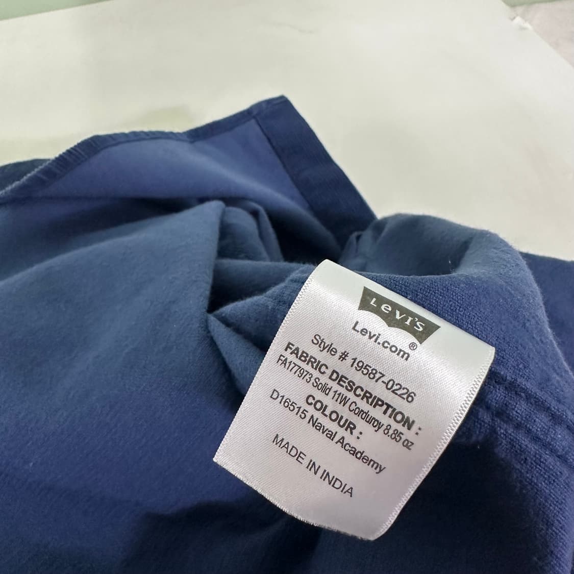 100 M 리바이스 릴렉스핏 네이비 투포켓 워크셔츠 코듀로이셔츠 상품이미지7
