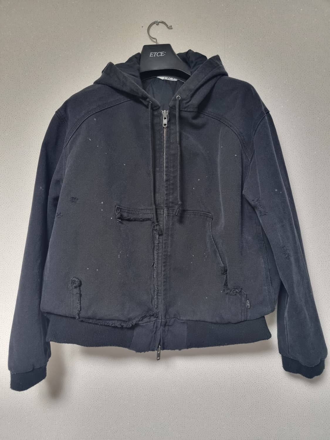 ETCE 빈티지 워크 후드 자켓 블랙 M 상품이미지3