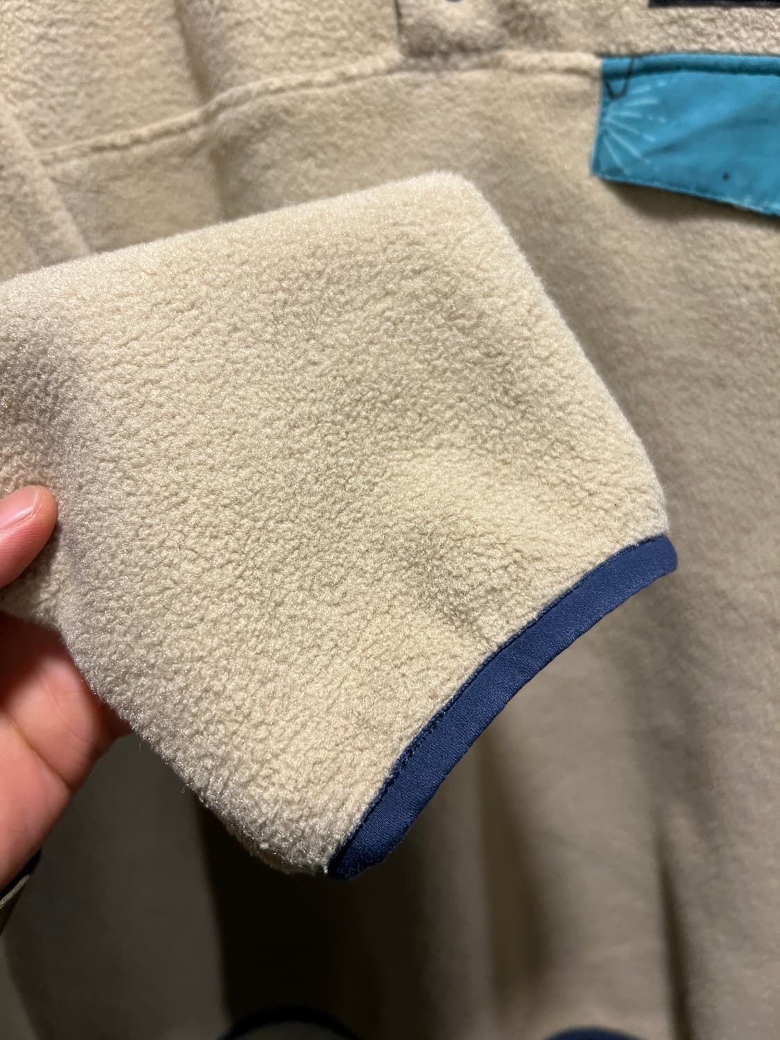 [M]파타고니아 신칠라 스카이블루 체스트 포켓 아노락 플리스 상품이미지4