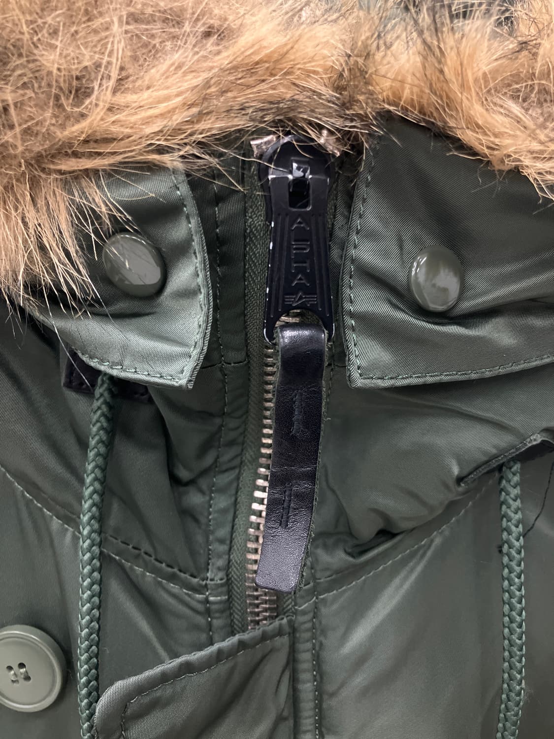 알파인더스트리 카키 N-3B 야상 파카 M 상품이미지8