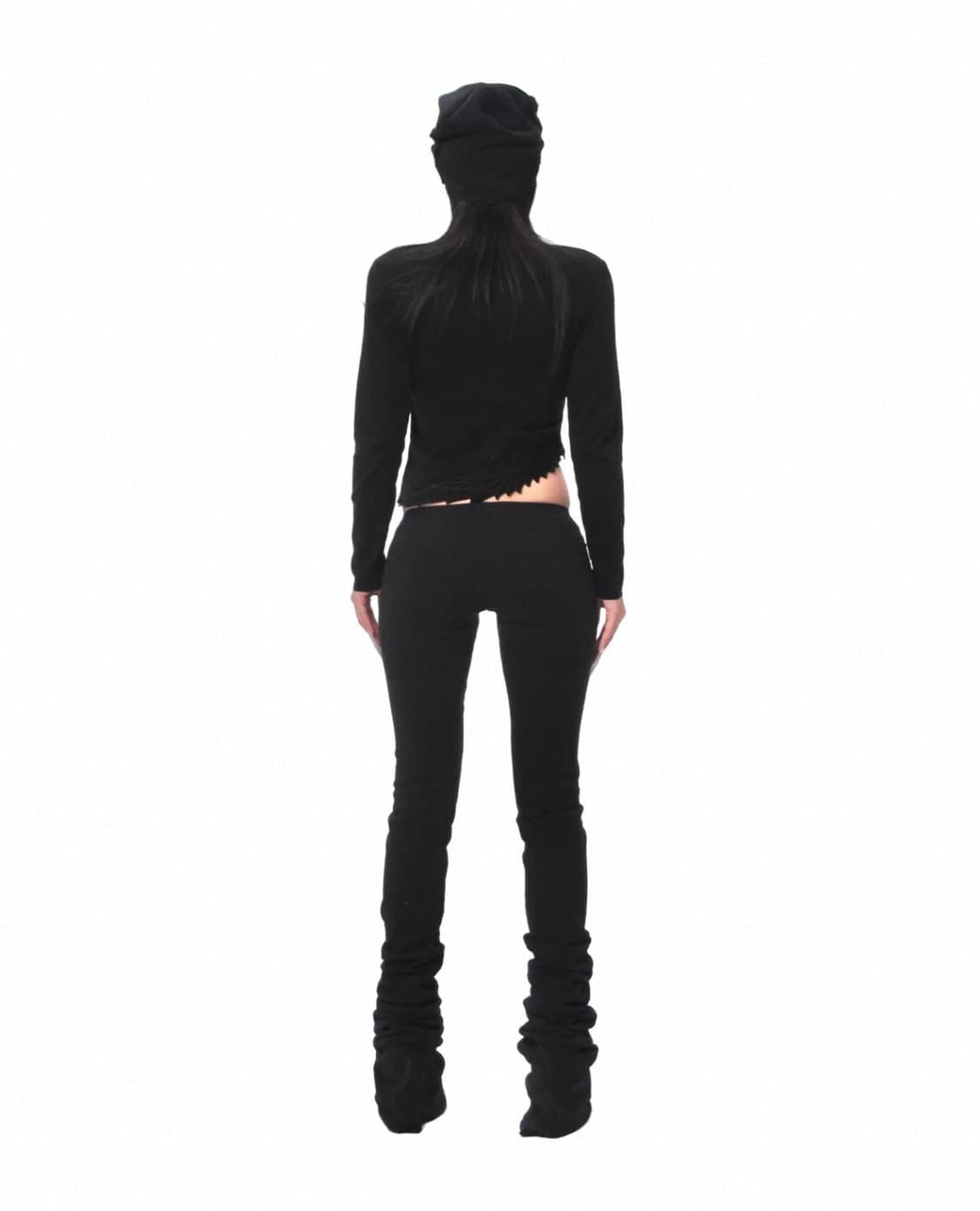 익스트림 스택드 셔링 로우라이즈 팬츠 상품이미지2