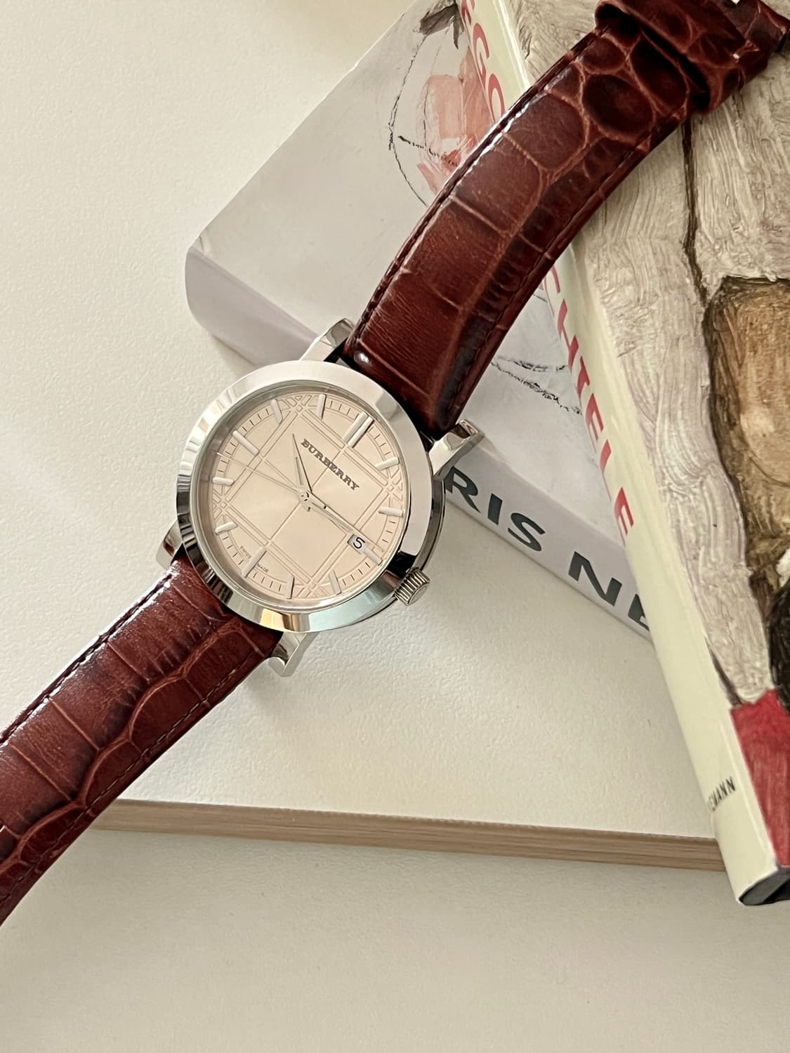BURBERRY 샴페인 골드 다이얼 버버리 남성 시계 상품이미지3
