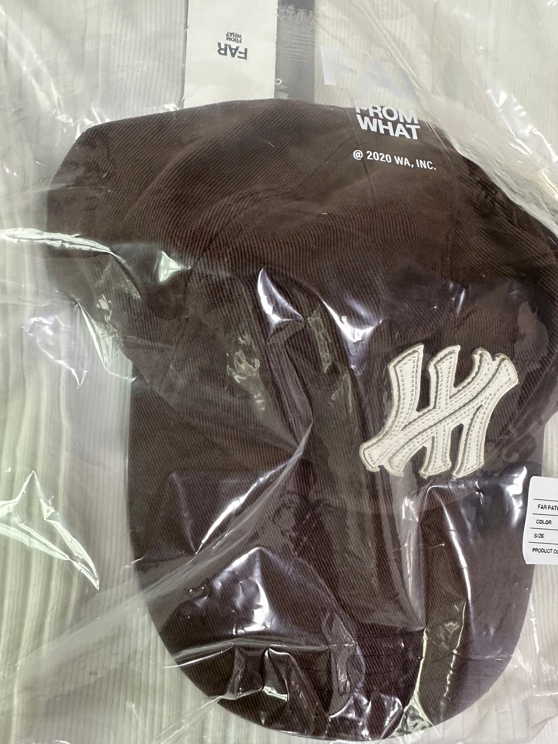 파프롬왓 파 패치 로고 캡 브라운 상품이미지2