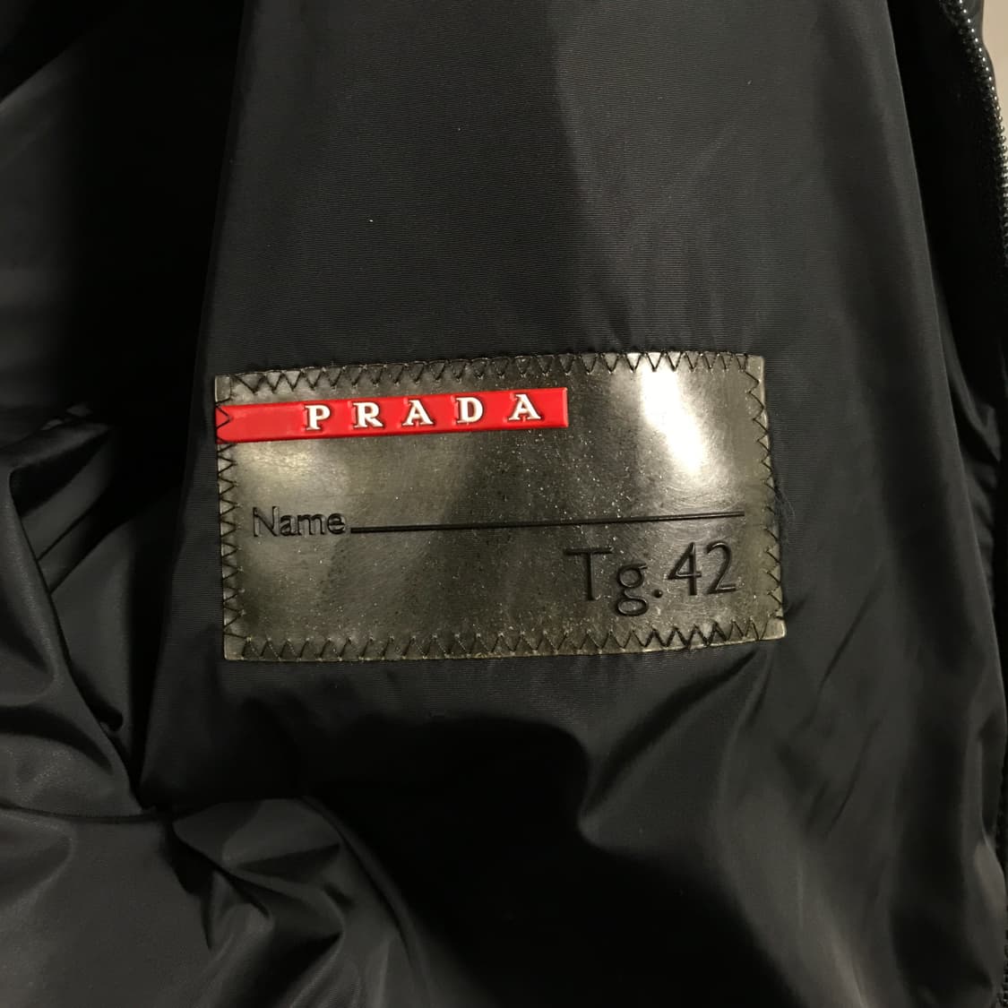 프라다 스포츠 블랙 봄버 자켓 42 상품이미지5
