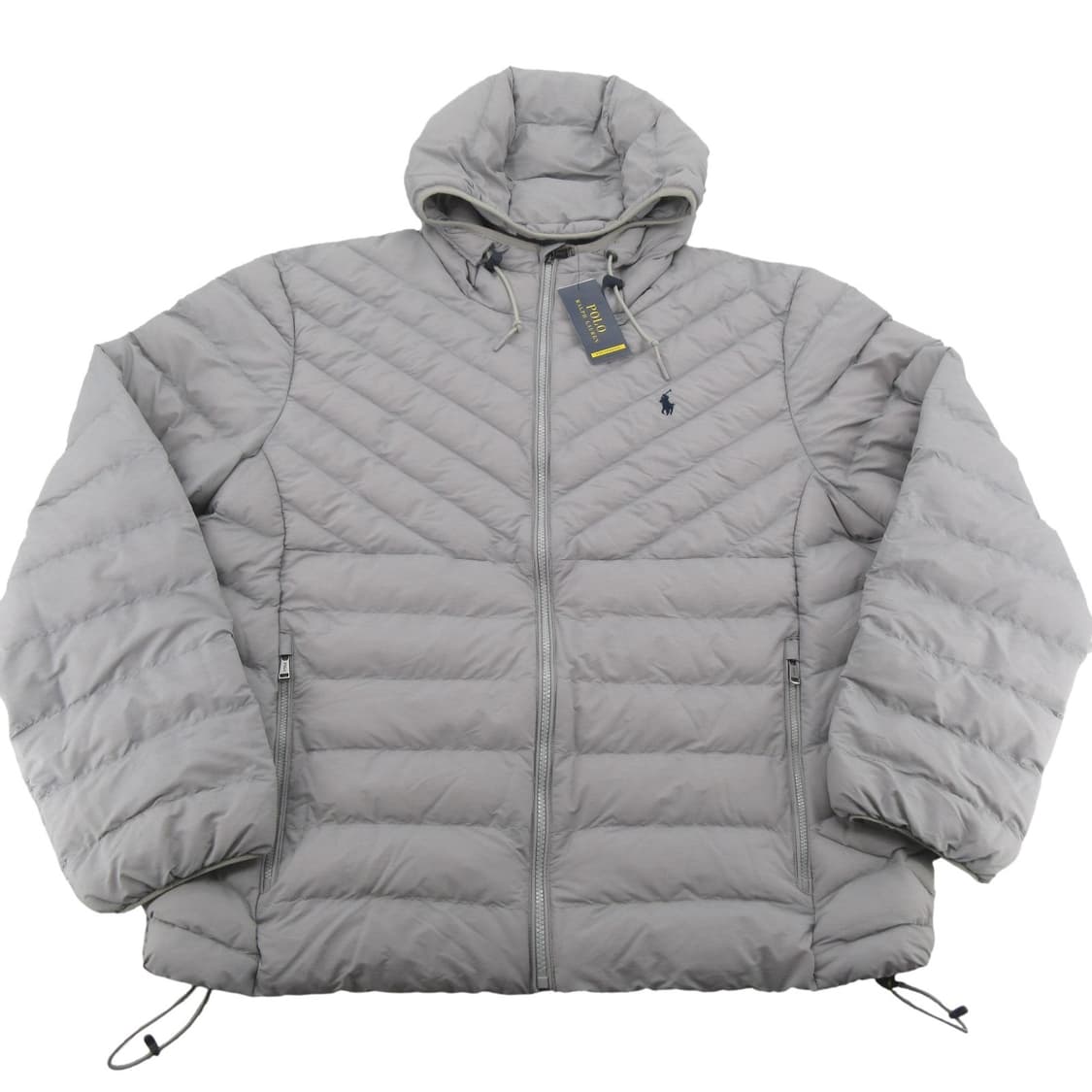 폴로 랄프로렌 퍼포먼스 경량 패딩 후드 자켓 그레이 헤더 상품이미지1
