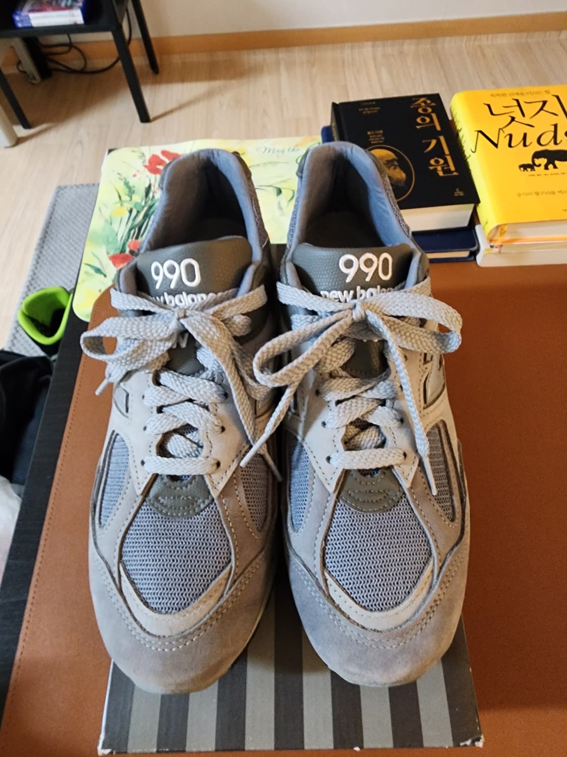 뉴발란스 더블탭스 990v2 그레이 270 상품이미지5