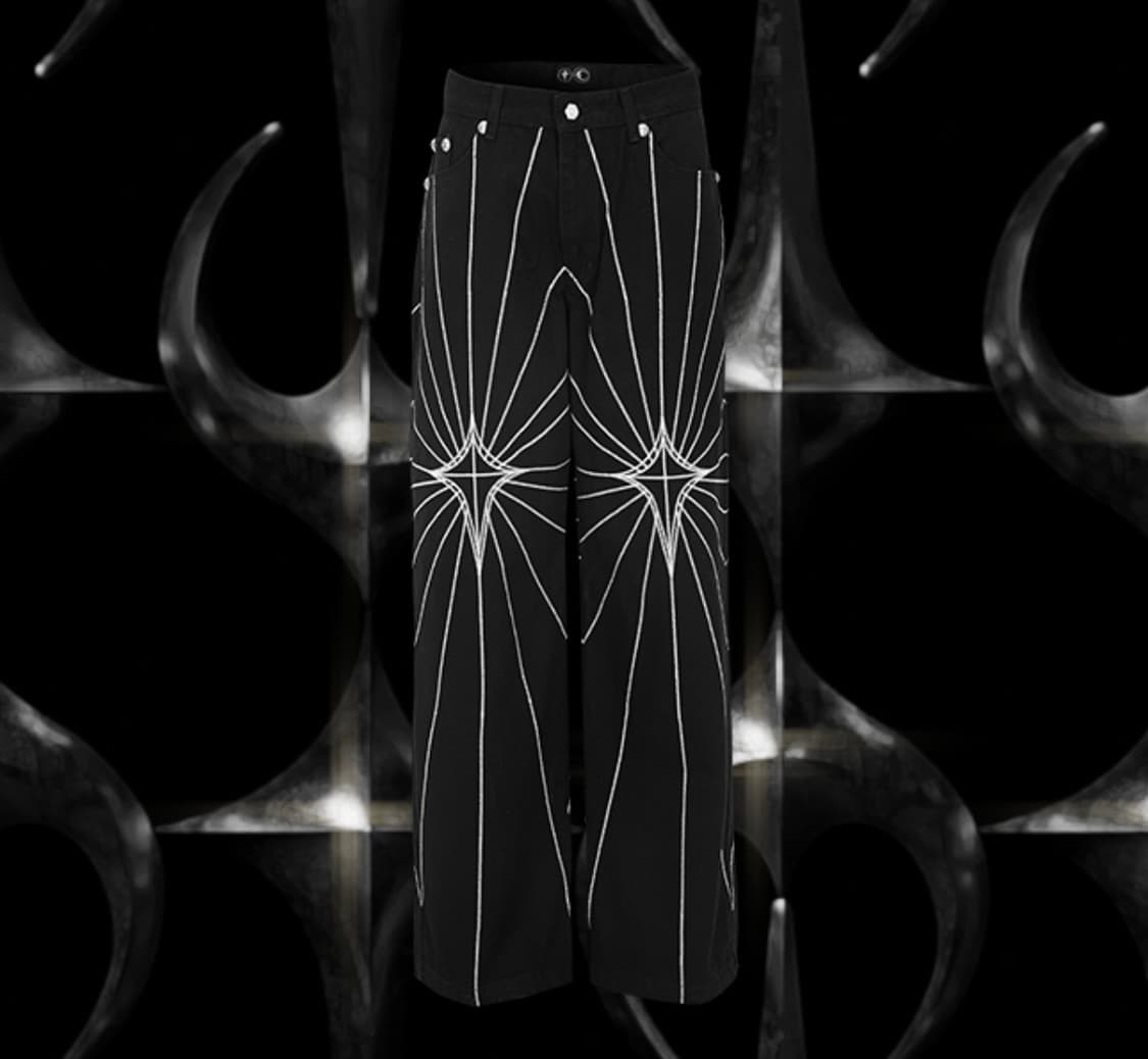 떠그클럽 체인 스티치 데님 팬츠 상품이미지4