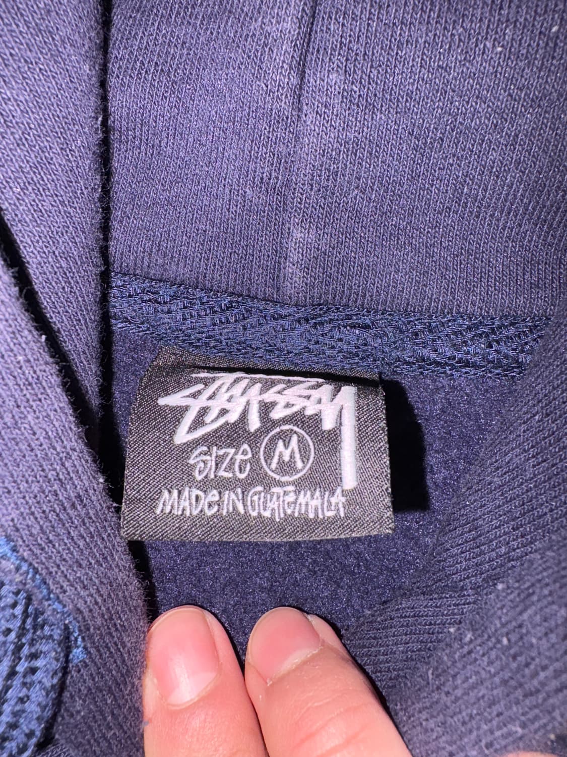 스투시 후드티 네이비 m사이즈 상품이미지3