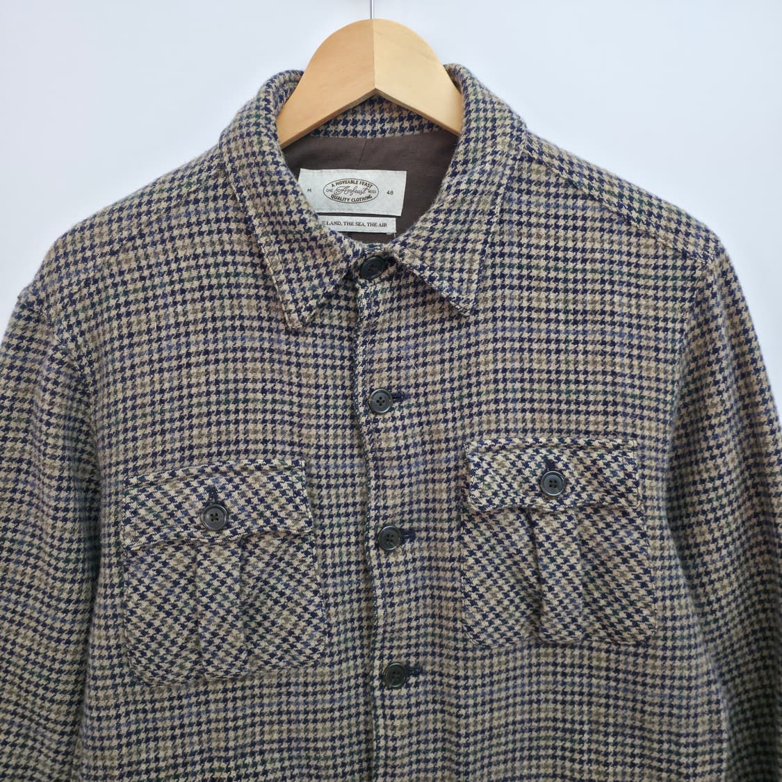 [M] 빈티지 울 체크 자켓 상품이미지2