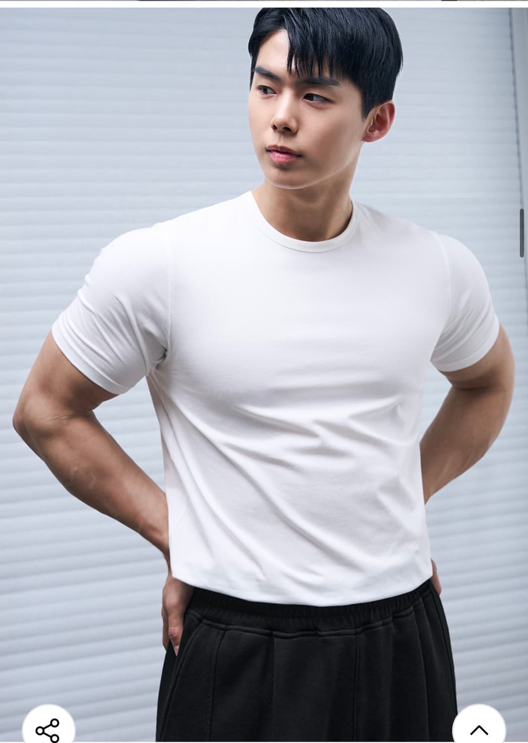 (XL) 드로우핏 만재 콜라보 러스티 머슬핏 티셔츠 WHITE 반팔 상품이미지5