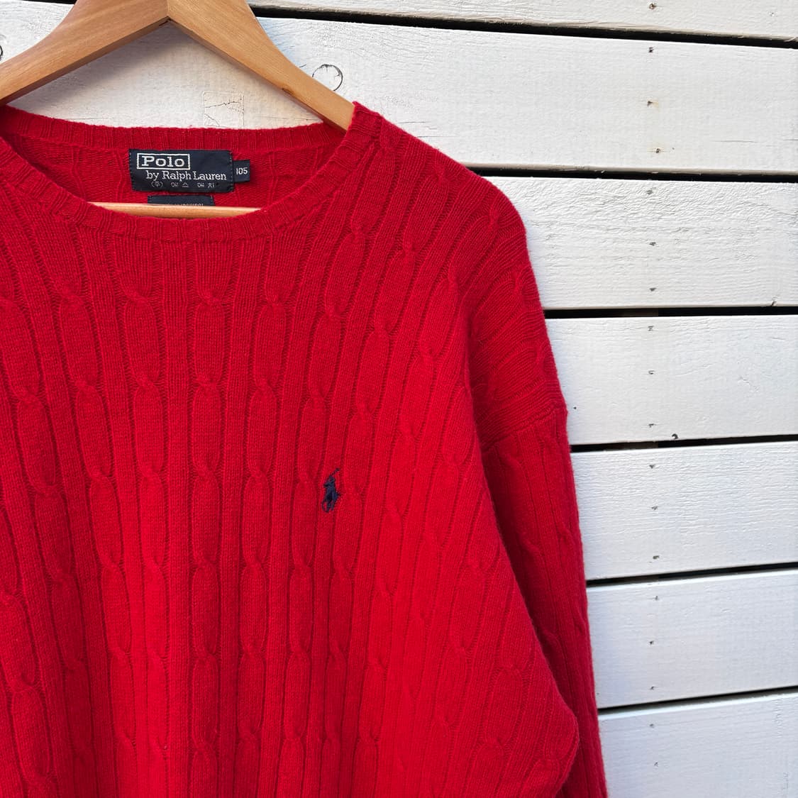 Polo 폴로 케이블 꽈배기 울 니트 상품이미지3