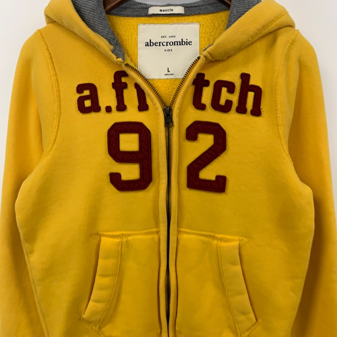 아베크롬비 y2k 와투케 옐로우 후드집업 상품이미지4