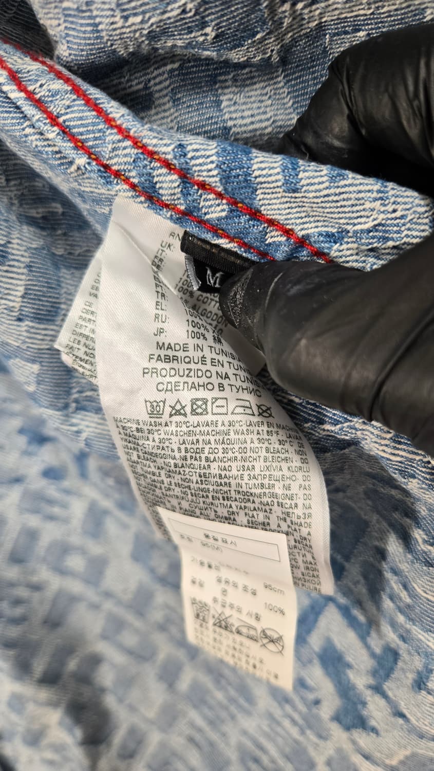 디젤(Diesel)M- 정품  모노그램 패턴 데님 셔츠 재킷 상품이미지4