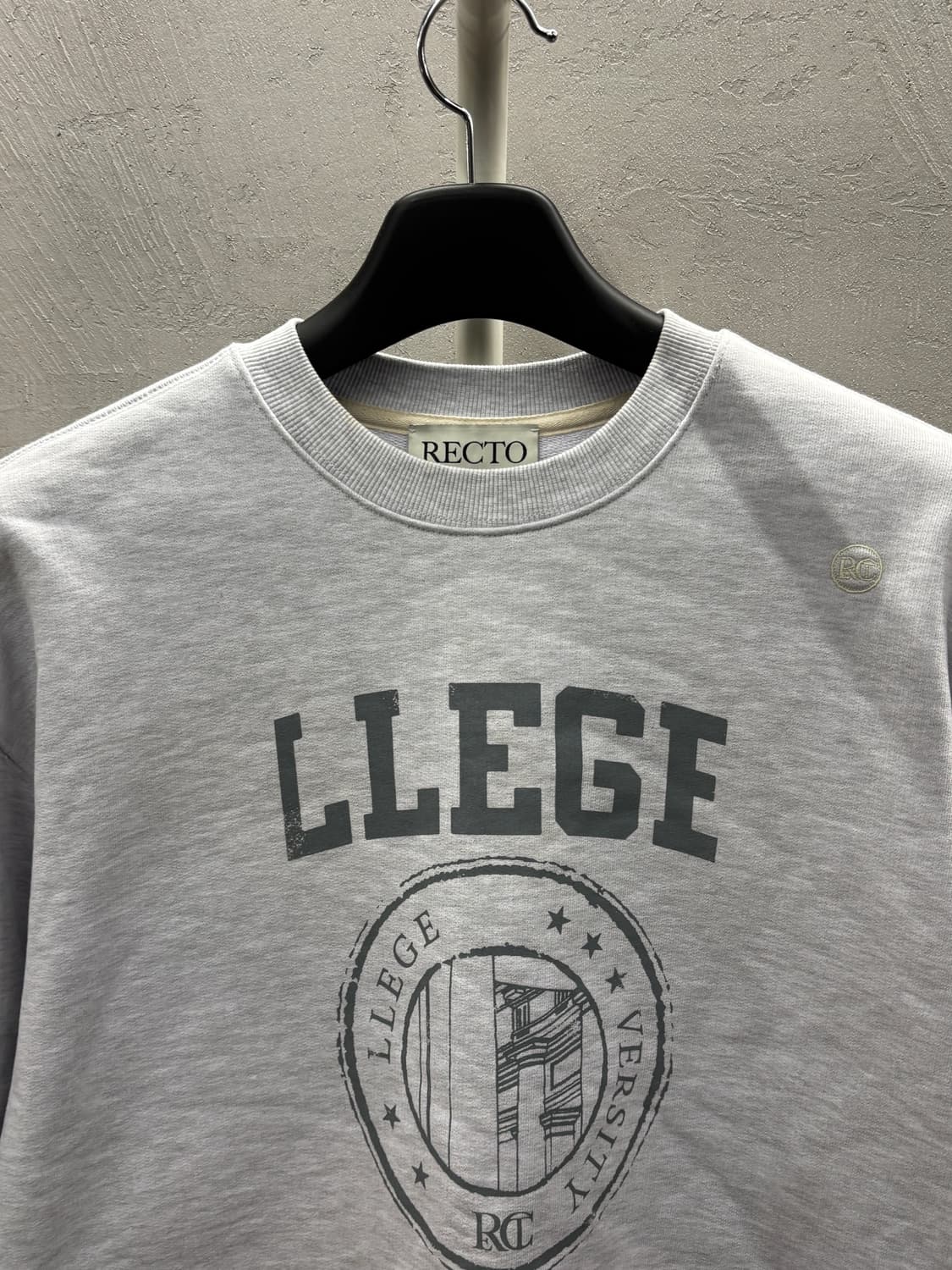 렉토 LLEGE 로고 스웻 셔츠 F 상품이미지3