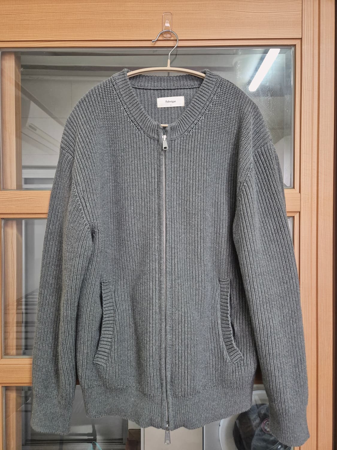 파브레가 그레이 집업 가디건 상품이미지1