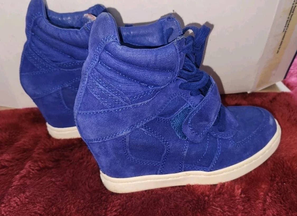 ASH 보위 웨지힐 하이탑 스니커즈 블루 상품이미지5