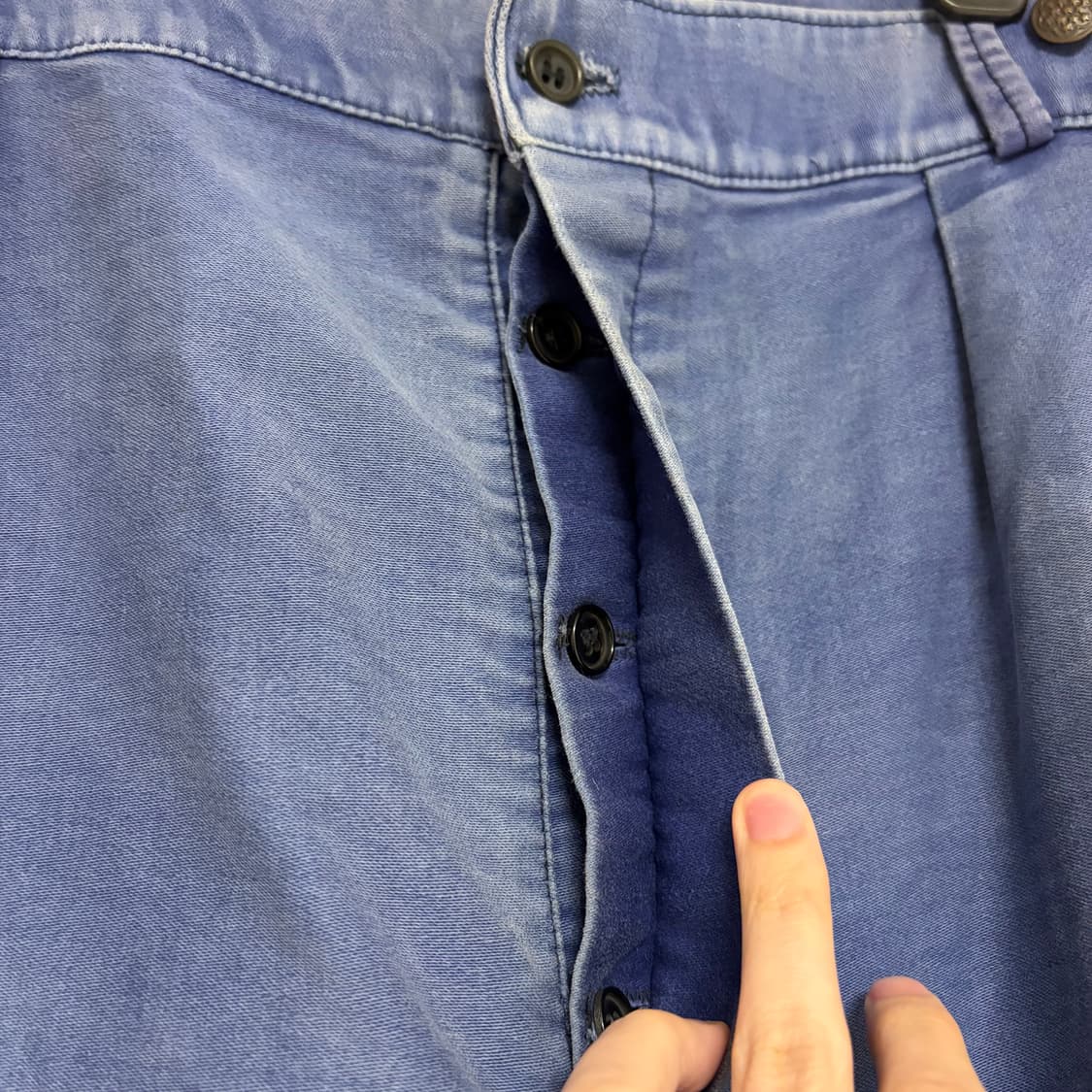 40s 빈티지 프렌치 몰스킨 워크 팬츠 굿페이드 36 상품이미지4