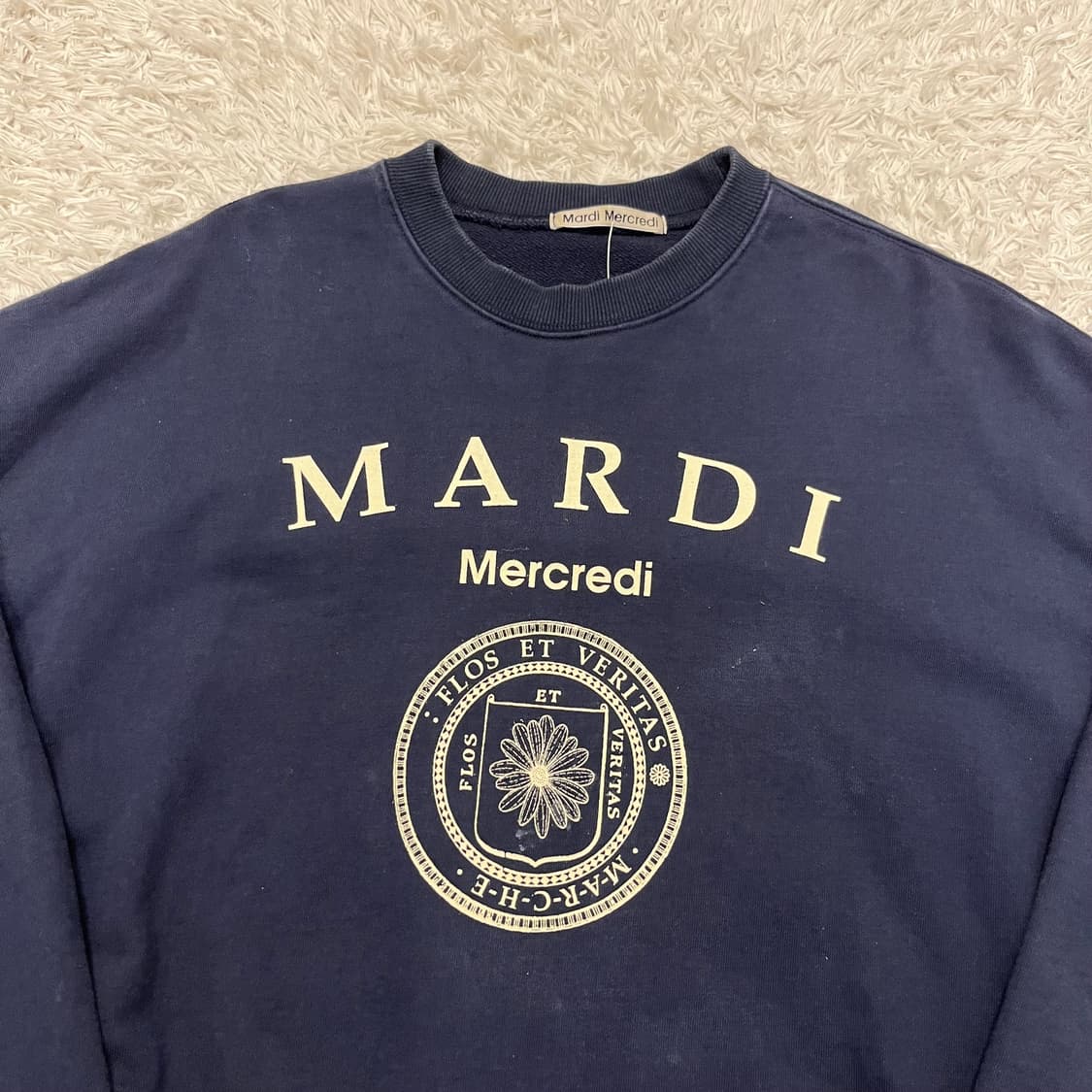 Mardi Mercredi navy sweatshirt 상품이미지5