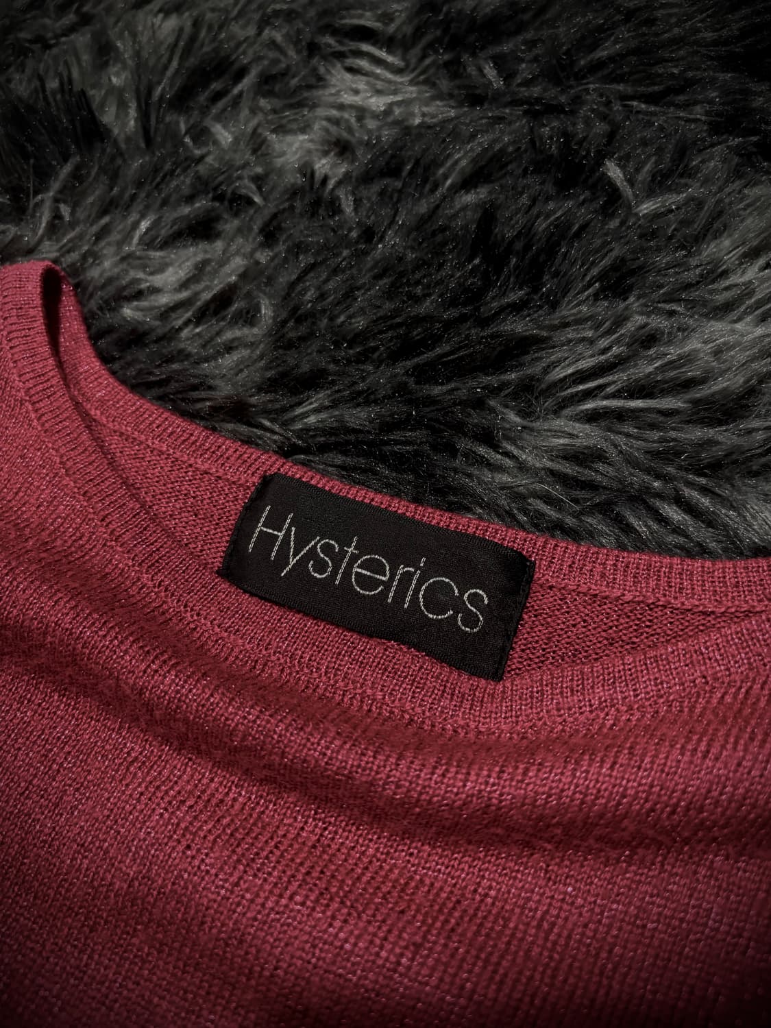 Hysteric Glamour 등판 걸프린팅 니트 반팔티셔츠 상품이미지9