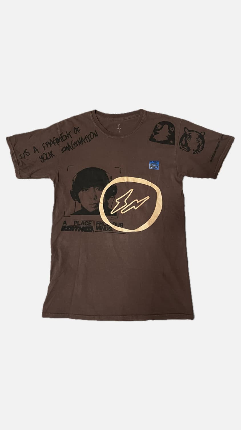 캑터스잭 트래비스 스캇 히로시 티셔츠 브라운 상품이미지1