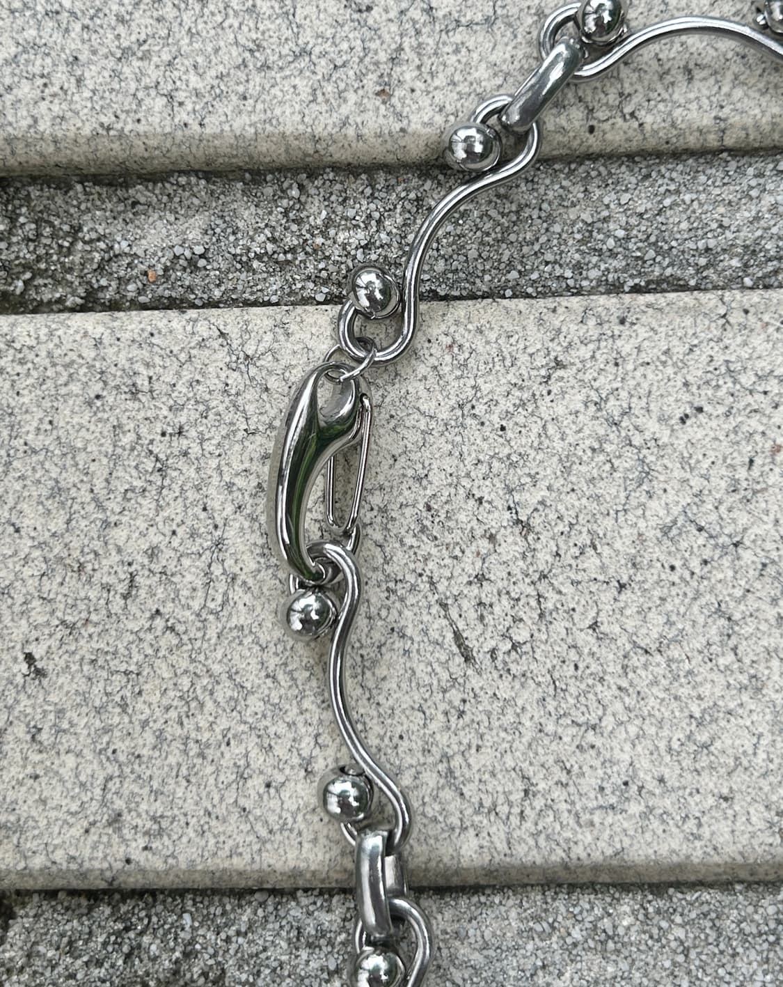 Black button long necklace 상품이미지7