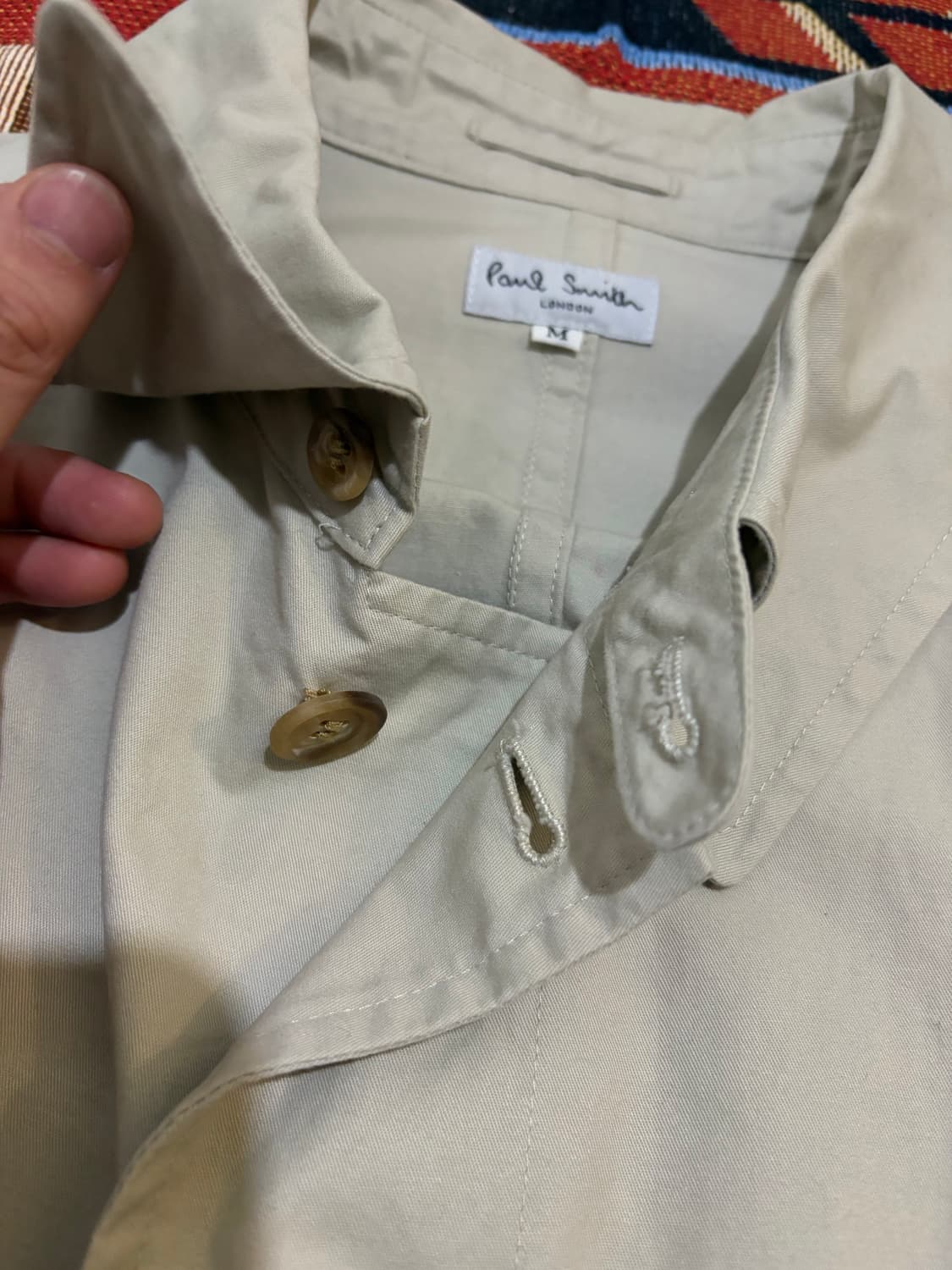 100-105) 폴스미스 코튼 롱 트렌치 코트 상품이미지6