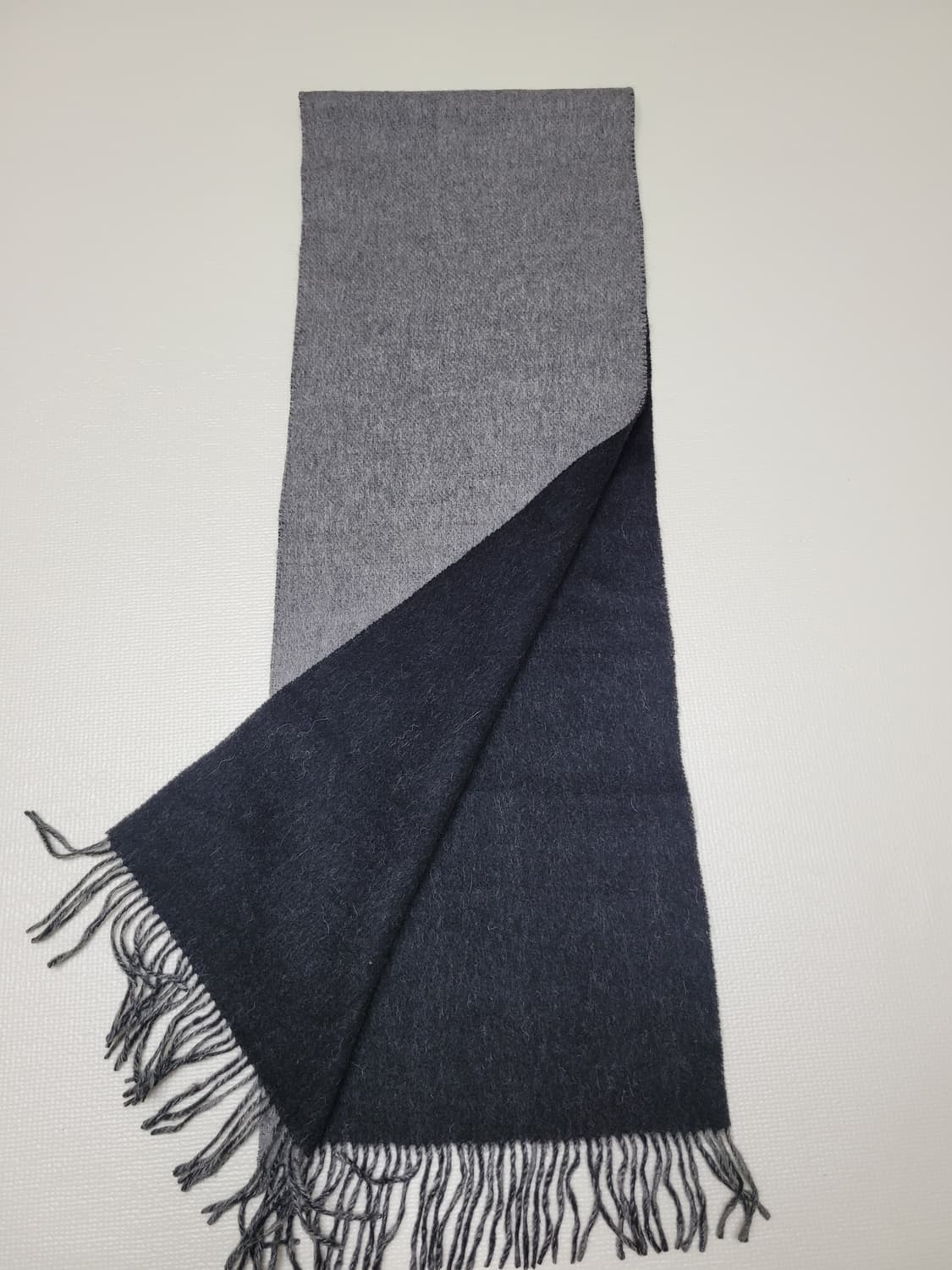 숲 SOUP 양면 울 머플러 그레이/블랙 상품이미지8