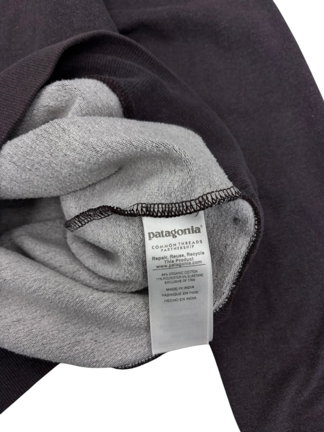 파타고니아 오가닉코튼 맨투맨 플럼브라운 (S) 상품이미지9