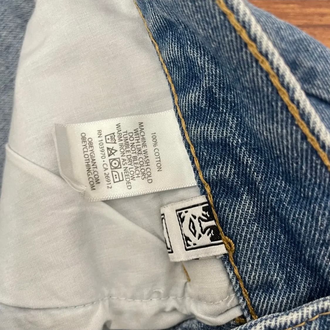 오베이 와이드데님팬츠 상품이미지5